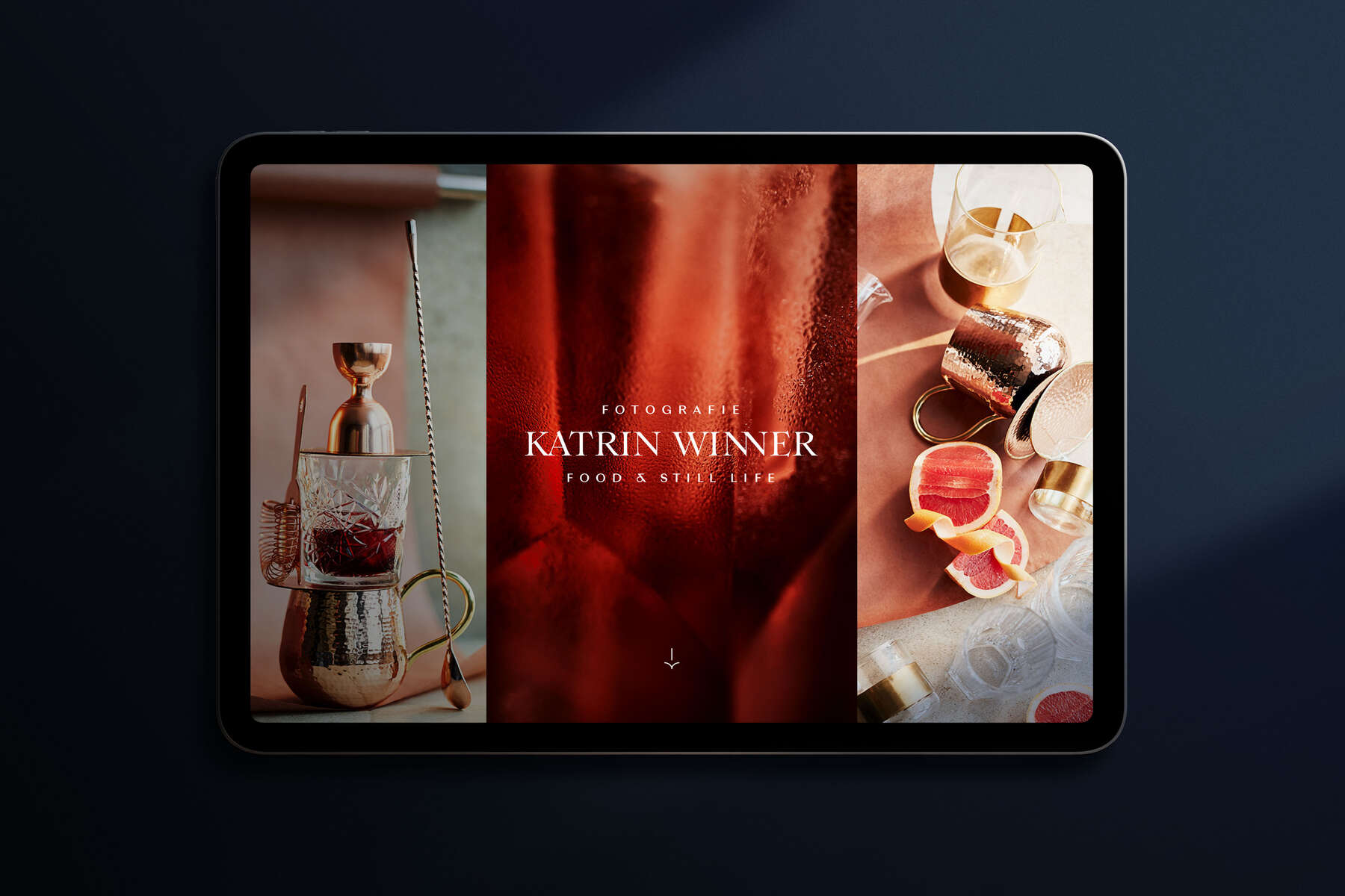 Katrin Winner – Website Startscreen